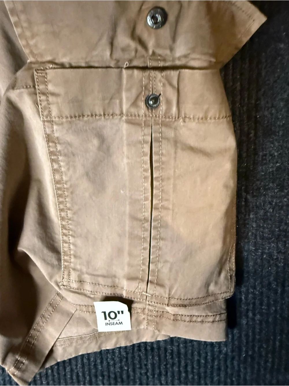 No Boundaries Men's Tan Drawstring Cargo Shorts NWT New S (28-30)
